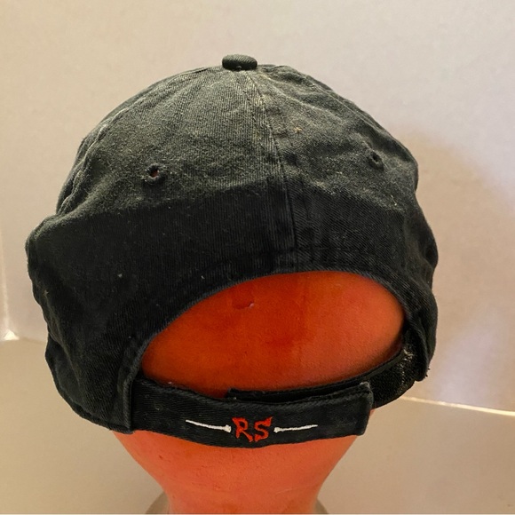 Vintage The Rolling Stones distressed tongue tour baseball hat cap 2005 black - Picture 5 of 9